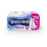 TOALETNI PAPIR PALOMA EXCLUSIVE COMFORT 3-SLOJ. 16/1