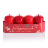 TOP SVEČA MULLER ADVENT GLAMOROUS RDEČA MIX 40X70