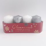 TOP SVEČA MULLER ADVENT SREBRNA MIX 40X70 4/1