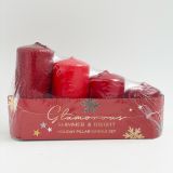 TOP SVEČA MULLER ADVENT NIVO RDEČA MIX 40/55-70-85-100 4/1