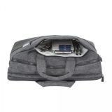 TORBA RIVACASE ZA MACBOOK PRO/ULTRABOOK ČRNO-SIVA
