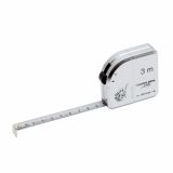 TRAČNI METER NA VZMET TOVARNA MERIL KOVINE 3M X 13 MM KROMIRANO OHIŠJE