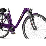 ELEKTRIČNO KOLO ECOBIKE TRAFIK VIOLET PRO MESTNO 71.12 CM (28")