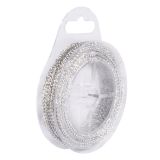 DROBNI ART.ZA USTVARJANJE RAYHER TRAK Z BLEŠČICAMI SREBRNI 2.5 MM 5 M