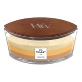 SVEČA V KOZARCU WOODWICK TRILOGY ELIPSE GOLDEN TREATS