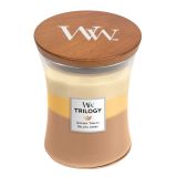 SVEČA V KOZARCU WOODWICK TRILOGY MEDIUM GOLDEN TREATS