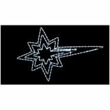 LUČKE MQ TROJNA ZVEZDA LED BELA 80X125CM S PROGRAMATORJEM