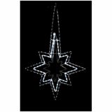 LUČKE MQ TROJNA ZVEZDA LED BELA 80X125CM S PROGRAMATORJEM