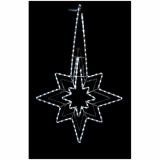 LUČKE MQ TROJNA ZVEZDA LED BELA 80X125CM S PROGRAMATORJEM