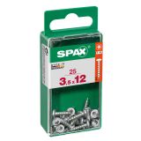 VIJAK CILINDRIČNA GLAVA SPAX TRX 3.5X12 V ZAVITKU 25 KOS