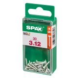 VIJAK CILINDRIČNA GLAVA SPAX TRX 3X12 V ZAVITKU 30 KOS