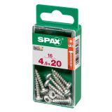 VIJAK CILINDRIČNA GLAVA SPAX TRX 4.5X20 V ZAVITKU 16 KOS