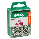 VIJAK CILINDRIČNA GLAVA SPAX TRX 4X16 V ZAVITKU 100 KOS