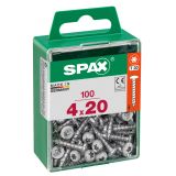 VIJAK CILINDRIČNA GLAVA SPAX TRX 4X20 V ZAVITKU 100 KOS