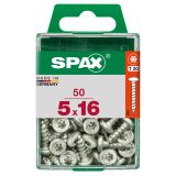 VIJAK CILINDRIČNA GLAVA SPAX TRX 5X16 V ZAVITKU 50 KOS