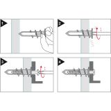 PRITRDILO ZA MAVEC TRZ 13X30 + VIJ LEČ. 4X35 KOVINSKI ZAV=5KOS