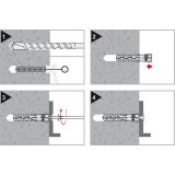 ZIDNI VLOŽEK TU 8X40 BREZ ROBA ZAV=20KOS