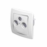 TV / AUDIO VTIČNICA EKONOMIK KONČNA SAT-TV-R BELI DUROPLAST