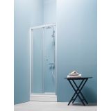 VRATA KABINE ZA PRHANJE KOLPA SAN TVZ/S 90/CH LUNA H185 ZLOŽ. SILVER ČINČILA ST.