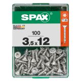 UNIVERZALNI VIJAK SPAX TX 3.5X12 WIROX A2F V ZAVITKU 100 KOS