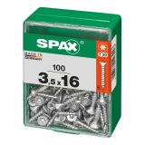UNIVERZALNI VIJAK SPAX TX 3.5X16 WIROX A2F V ZAVITKU 100 KOS