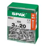 UNIVERZALNI VIJAK SPAX TX 3.5X20 WIROX A2F V ZAVITKU 100 KOS