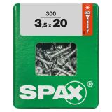 UNIVERZALNI VIJAK SPAX TX 3.5X20 WIROX A2F V ZAVITKU 300 KOS