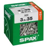 UNIVERZALNI VIJAK SPAX TX 3.5X35 WIROX A2F V ZAVITKU 500 KOS