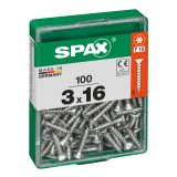 UNIVERZALNI VIJAK SPAX TX 3X16 WIROX A2F V ZAVITKU 100 KOS
