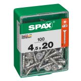UNIVERZALNI VIJAK SPAX TX 4.5X20 WIROX A2F V ZAVITKU 100 KOS