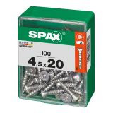 UNIVERZALNI VIJAK SPAX TX 4.5X20 WIROX A2F V ZAVITKU 100 KOS