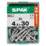 UNIVERZALNI VIJAK SPAX TX 4.5X30 WIROX A2F V ZAVITKU 50 KOS