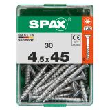 UNIVERZALNI VIJAK SPAX TX 4.5X45 WIROX A2F V ZAVITKU 30 KOS