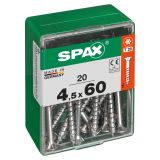 UNIVERZALNI VIJAK SPAX TX 4.5X60 WIROX A2F V ZAVITKU 20 KOS
