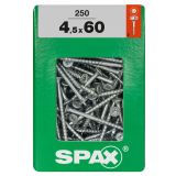 UNIVERZALNI VIJAK SPAX TX 4.5X60 WIROX A2F V ZAVITKU 250KOS