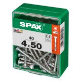 UNIVERZALNI VIJAK SPAX TX 4X50 WIROX A2F V ZAVITKU 40KOS