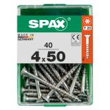 UNIVERZALNI VIJAK SPAX TX 4X50 WIROX A2F V ZAVITKU 40KOS