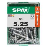 UNIVERZALNI VIJAK SPAX TX 5X25 WIROX A2F V ZAVITKU 60 KOS