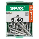 UNIVERZALNI VIJAK SPAX TX 5X40 WIROX A2F V ZAVITKU 30KOS
