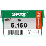 UNIVERZALNI VIJAK SPAX TX 6X160 WIROX A2F V ZAVITKU 50 KOS