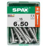 UNIVERZALNI VIJAK SPAX TX 6X50 WIROX A2F V ZAVITKU 15 KOS