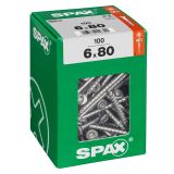 UNIVERZALNI VIJAK SPAX TX 6X80 WIROX A2F V ZAVITKU 100 KOS