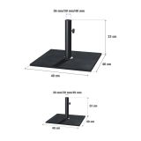 UMB. PODLOGA LAN JEKLO 25KG KV.40X40X33 TEMNO SIVA