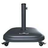 UMB. PODNOŽJE ROLIX Z/KOLESI BETON PP 25KG KV.48X48 TEMNO SIVA