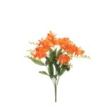 UMETNO CVETJE EVERGREENS FREZIJA V ŠOPKU ORANŽNA 50 CM