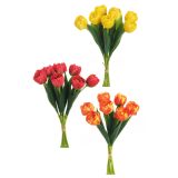 UMETNO CVETJE EVERGREENS TULIPAN V ŠOPKU MIX 27 CM