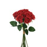 UMETNO CVETJE EVERGREENS VRTNICA V ŠOPKU RDEČA 37 CM