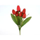UMETNO CVETJE TULIPAN ŠOPEK X7 RDEČ