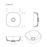 UMIVALNIK KOLPA SAN LUX 380 KERROCK ON GLOSS