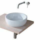 UMIVALNIK OLYMPIA BACINELO TONDO FI41 H13CM NADPULTNI BELI OKROGLI